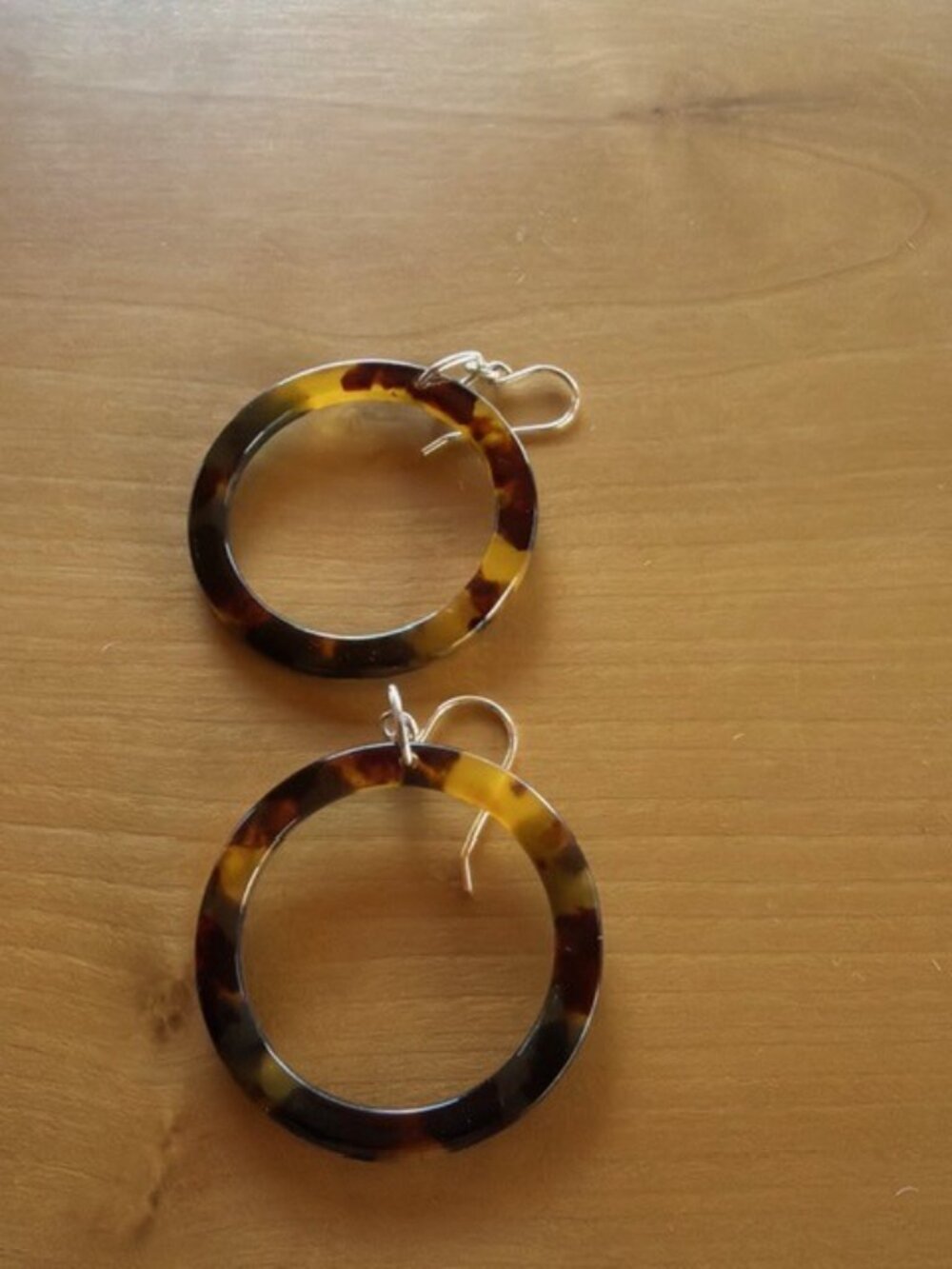 Tortoise Hoop Earrings